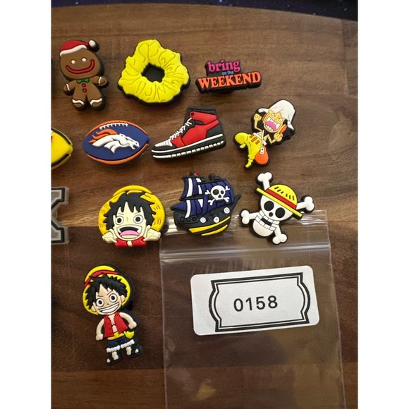 19 One Piece Anime Christmas Shoe Charms Multiple Characters Fits Crocs - Picture 4 of 4